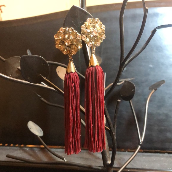 Three pairs of vintage large dangle earrings - Picture 5 of 8